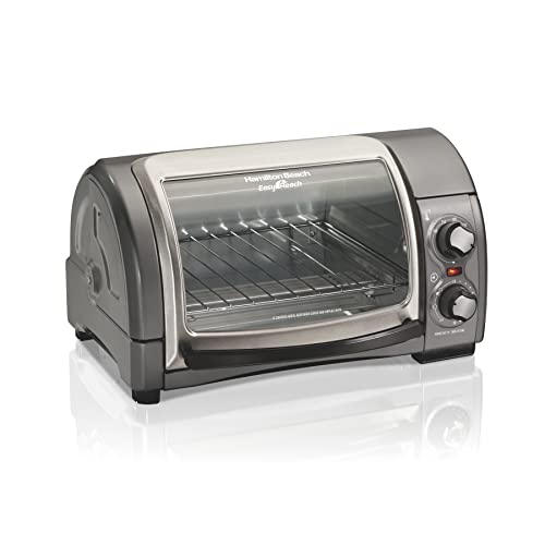 Hamilton Beach 31344DA - Easy Reach 4-Slice Countertop Toaster Oven With Roll-Top Door