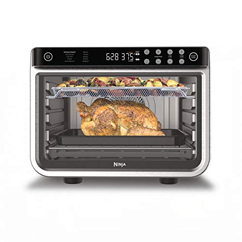 Ninja DT201 Foodi 10-in-1 XL Pro Air Fry Digital Countertop Convection Toaster Oven with Dehydrate and Reheat