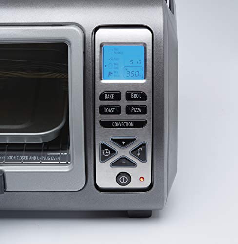 Hamilton Beach Digital Countertop Toaster Oven with Easy Reach Roll-Top Door