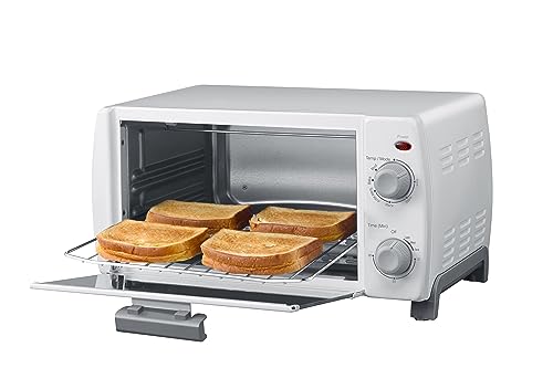 Dominion DTO9002W - 4 Slice Small Toaster Oven Countertop