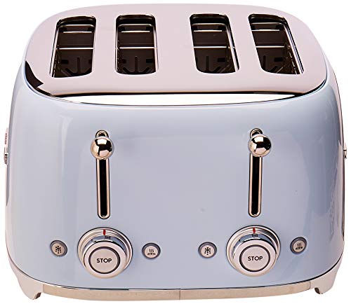 Smeg TSF03PBUS - 50s Retro Line Pastel Blue 4x4 Slot Toaster
