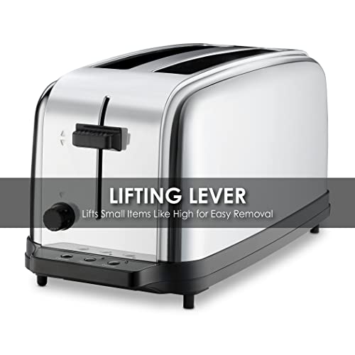 Waring Commercial WCT704 4 Slice Extra Long Slot Light Duty Pop-Up Toaster