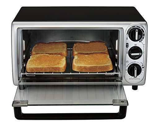Proctor Silex 4-Slice Modern Countertop Toaster Oven with Bake Pan