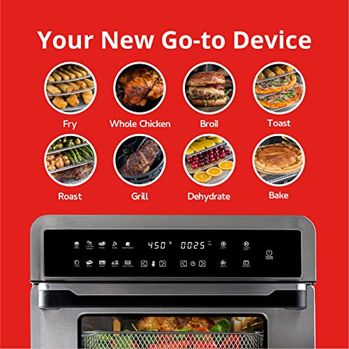 Aria Air Fryers ATO-898 - Aria 30 Qt. Touchscreen Toaster Oven with Recipe Book
