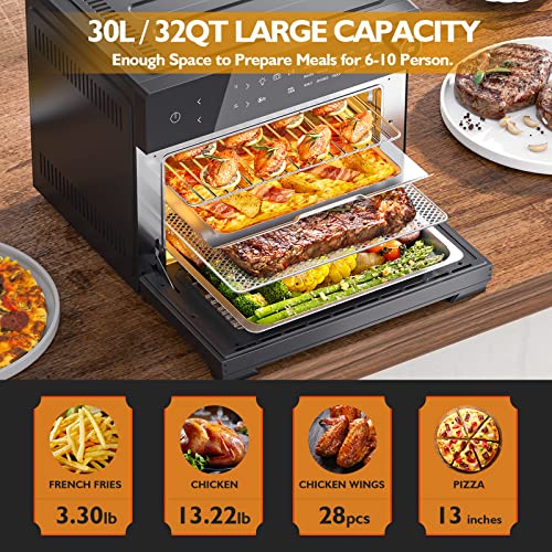 APEXCHASER Air Fryer Toaster Oven Combo